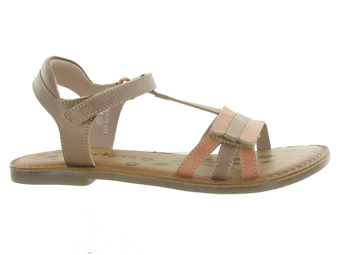 sandales et nu pieds -  - junior fille - Cuir - Rose - Kickers5357601_2