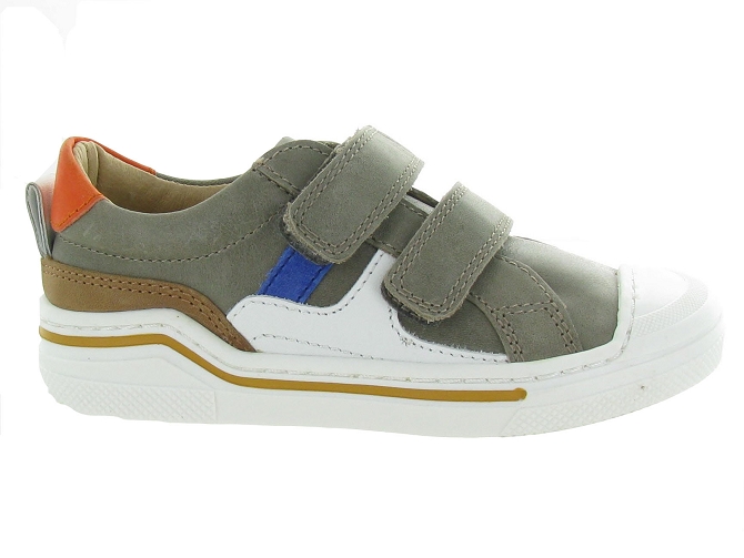 chaussures a scratch -  - junior garcon - Cuir - Beige - Shoo pom5360501_2