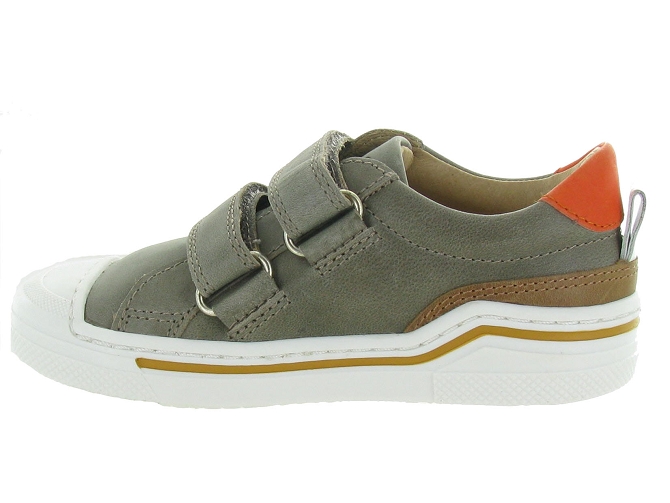 chaussures a scratch -  - junior garcon - Cuir - Beige - Shoo pom5360501_4