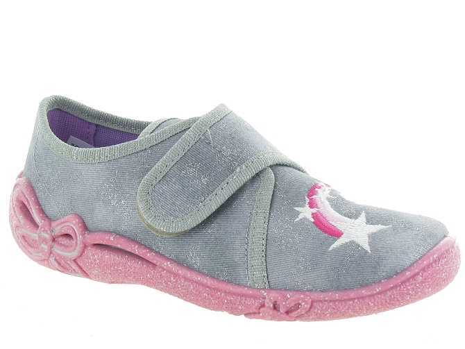 chaussons et pantoufles -  - junior fille - Toile Jean - Gris - Superfit