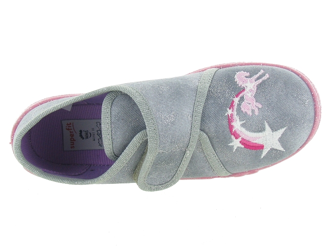 chaussons et pantoufles -  - junior fille - Toile Jean - Gris - Superfit5376002_2