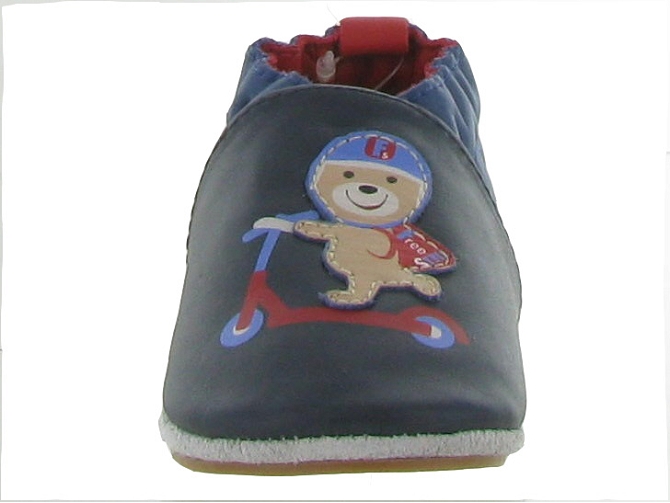 chaussons et pantoufles -  - bebe garcon - Cuir - Bleu - Robeez5402301_3