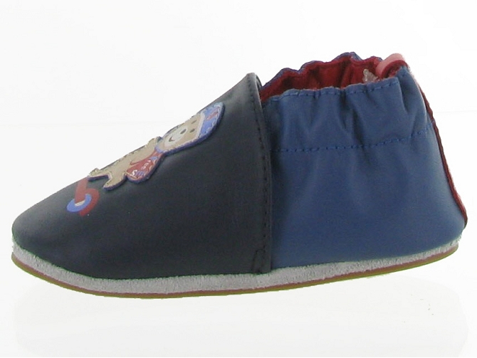 chaussons et pantoufles -  - bebe garcon - Cuir - Bleu - Robeez5402301_4