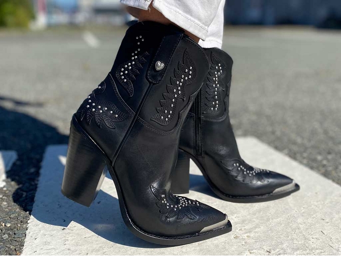 Ash italia bottines et boots beverly noir