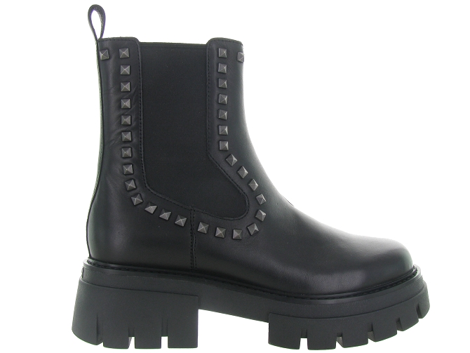 Ash italia bottines et boots lenny studs noir5409401_2