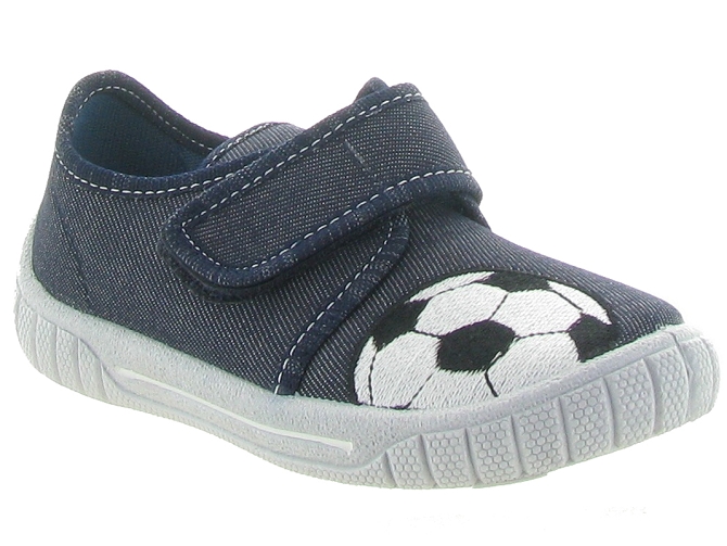 chaussons et pantoufles -  - junior garcon - Toile Jean - Gris - Superfit