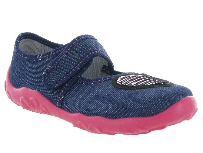 chaussons et pantoufles -  - junior fille - Toile  - Bleu - Superfit