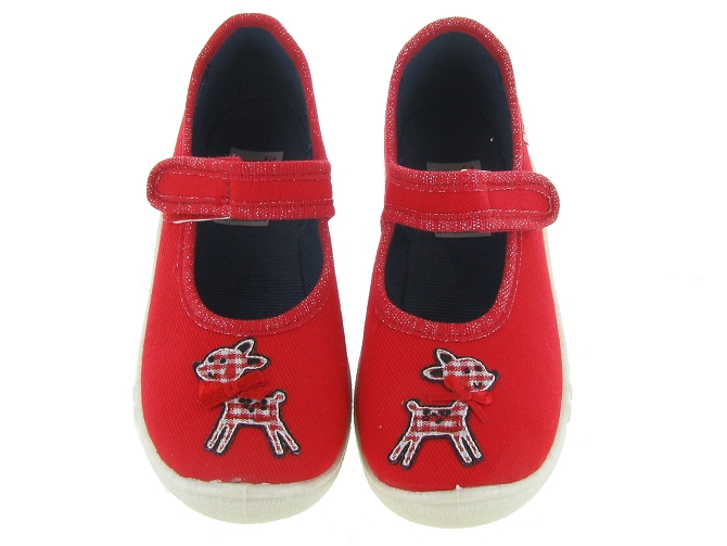 chaussons et pantoufles -  - junior fille - Toile Jean - Rouge - Superfit