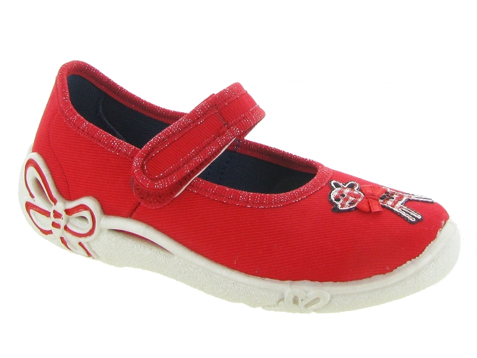 chaussons et pantoufles -  - junior fille - Toile Jean - Rouge - Superfit5418401_2