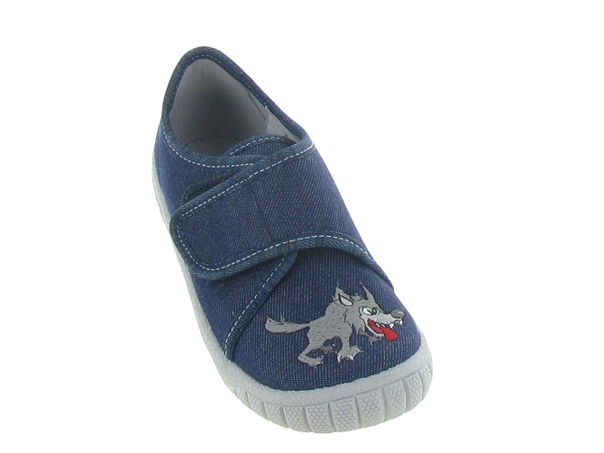 chaussons et pantoufles -  - junior garcon - Toile Jean - Bleu - Superfit