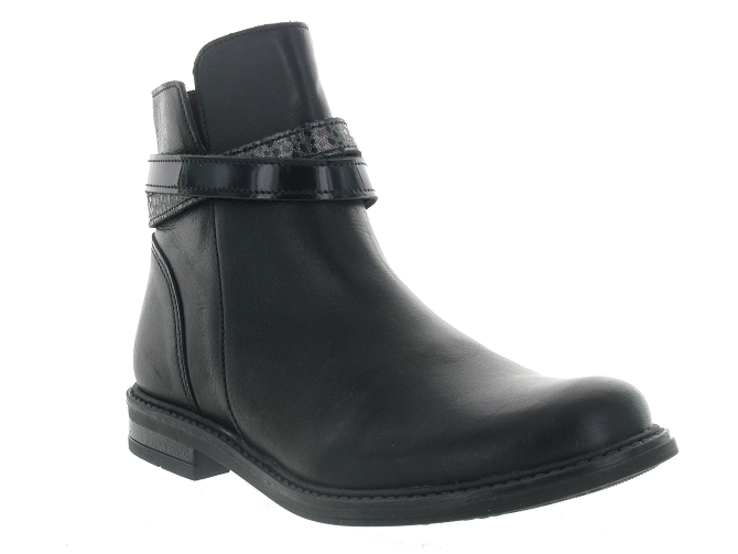 bottines et boots -  - junior fille - Cuir - Noir - Bellamy