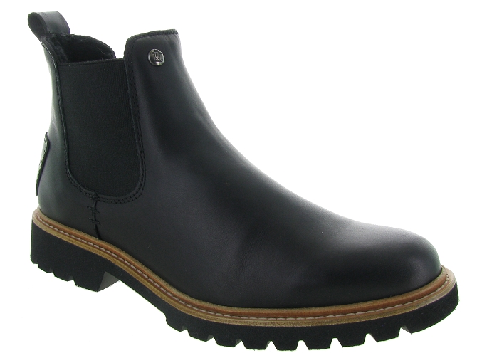 bottines et boots - Chelsea - femme - Cuir - Noir - Panama jack