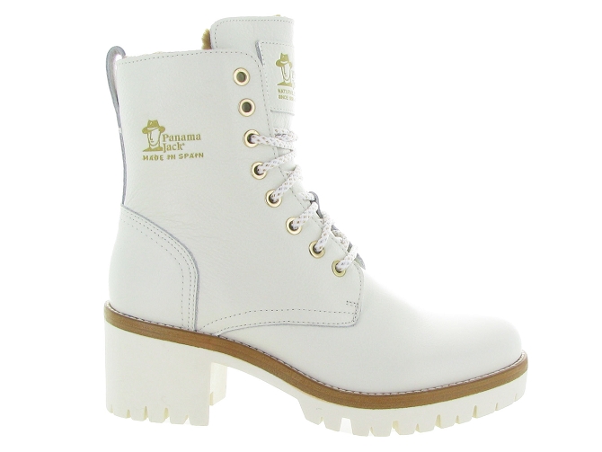 apres ski bottes fourrees - Chaussure neige - femme - Cuir - Blanc - Panama jack5434603_2