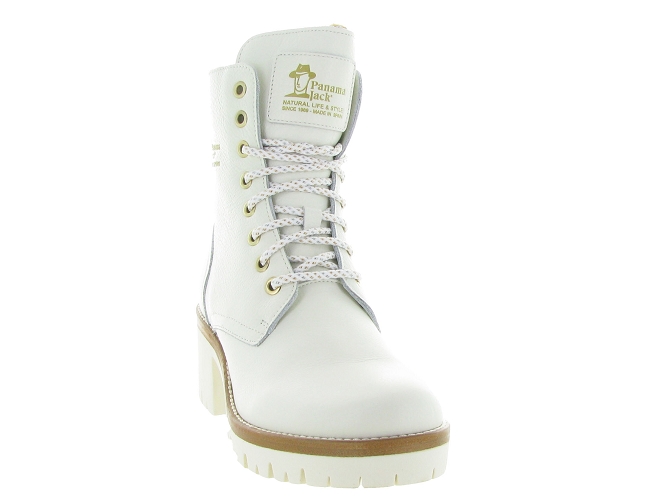 apres ski bottes fourrees - Chaussure neige - femme - Cuir - Blanc - Panama jack5434603_3