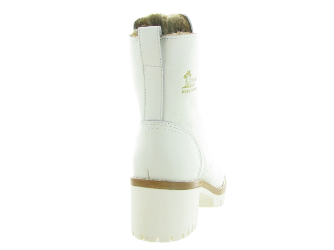 apres ski bottes fourrees - Chaussure neige - femme - Cuir - Blanc - Panama jack5434603_5