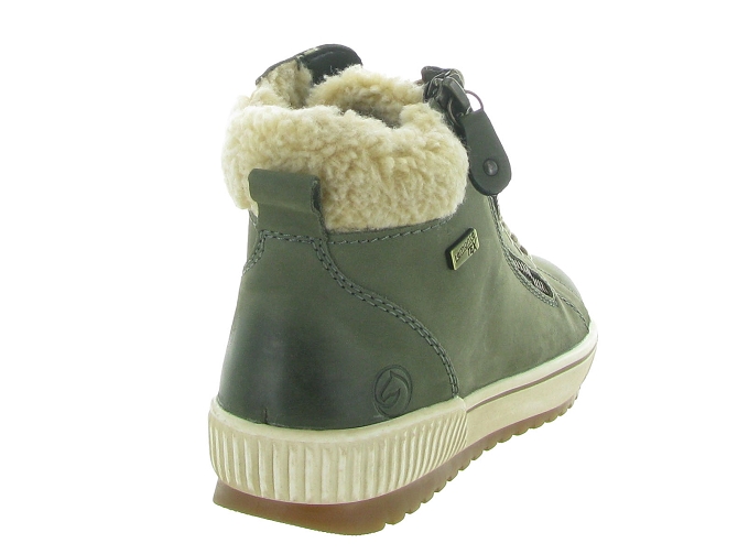 apres ski bottes fourrees - Bottine chaude - femme - Cuir - Vert - Remonte5439702_5