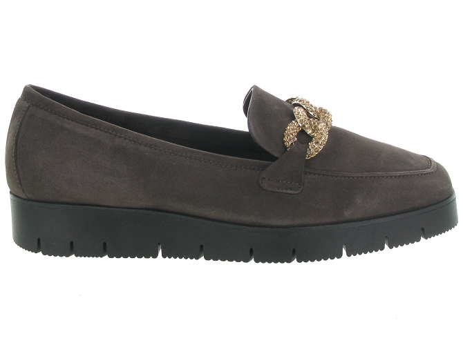 mocassins - Compensé - femme - Nubuck - Marron - Reqins5443802_2