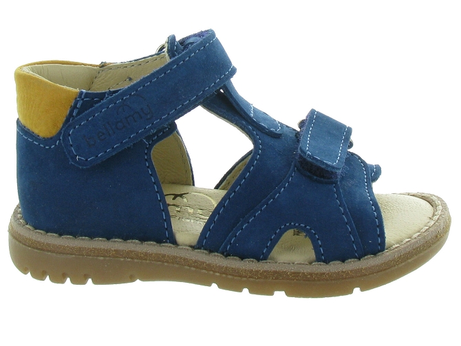 sandales et nu pieds -  - bebe garcon - Cuir - Bleu - Bellamy5465701_2