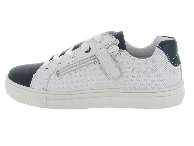 chaussures a scratch -  - junior garcon - Cuir - Bleu - Bellamy5466401_4