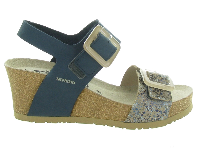 sandales et nu pieds - Confort - femme - Cuir - Bleu Marine - Mephisto5476301_2