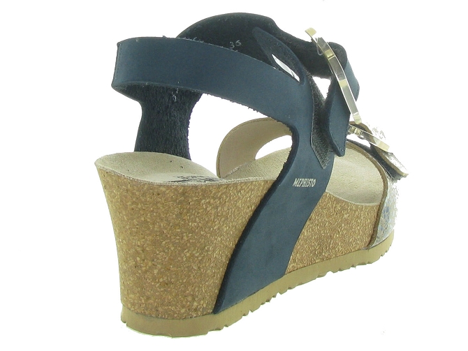 sandales et nu pieds - Confort - femme - Cuir - Bleu Marine - Mephisto5476301_5