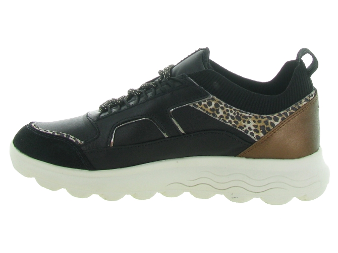 baskets et sneakers - Confort - femme - Cuir - Noir - Geox5513002_4