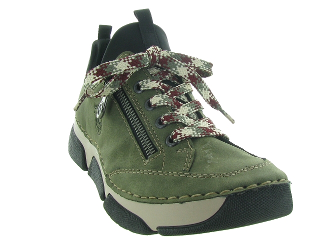 chaussures a lacets - Lacets détente - femme - Synthétique - Vert - Rieker5517601_3