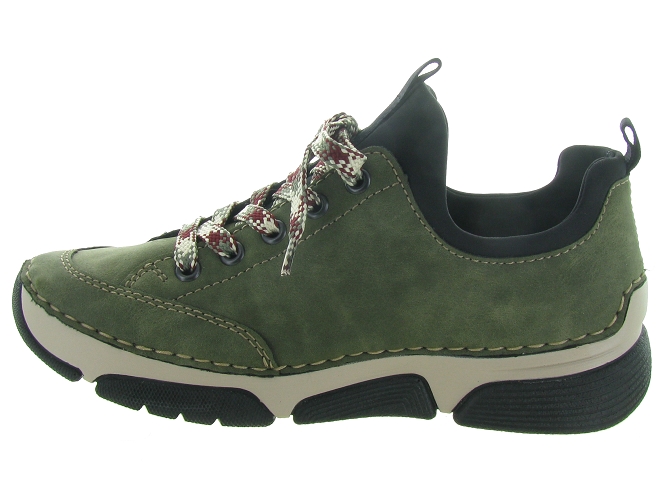 chaussures a lacets - Lacets détente - femme - Synthétique - Vert - Rieker5517601_4