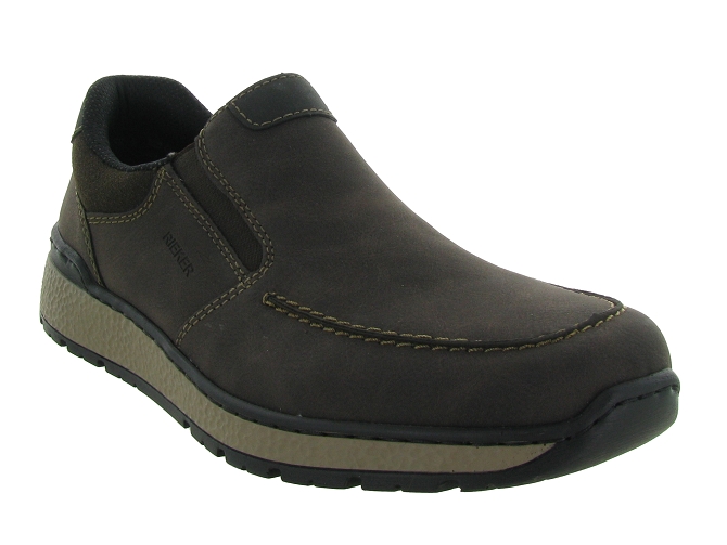 mocassins - Elégant - homme - Synthétique - Marron - Rieker