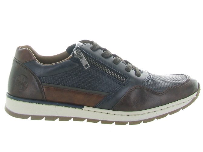 baskets et sneakers - Confort - homme - Cuir - Bleu - Rieker5518901_2