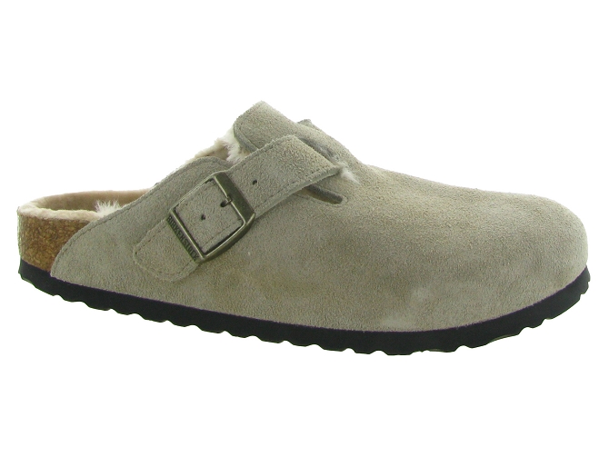 chaussons et pantoufles - Mules Sabots - femme - Nubuck - Beige - Birkenstock