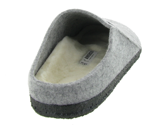 Birkenstock chaussons et pantoufles zermatt shearling gris5524302_5