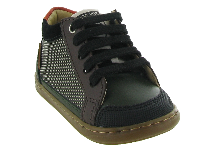 chaussures bebe du 18 au 27 - Semelle souple - bebe garcon - Cuir - Vert - Shoo pom5527601_3