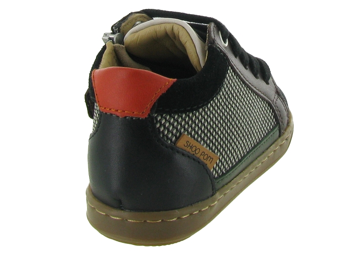 chaussures bebe du 18 au 27 - Semelle souple - bebe garcon - Cuir - Vert - Shoo pom5527601_5