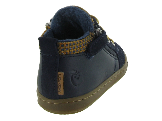 chaussures bebe du 18 au 27 - Semelle souple - bebe garcon - Cuir - Bleu - Shoo pom5527701_5