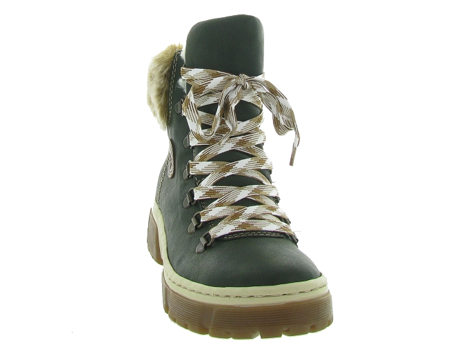 apres ski bottes fourrees - Botte de neige - femme - Nubuck - Vert - Rieker5540201_3