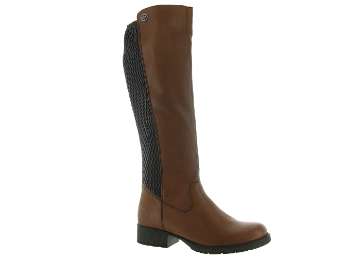 bottes - Cavalières - femme - Synthétique - Marron - Rieker