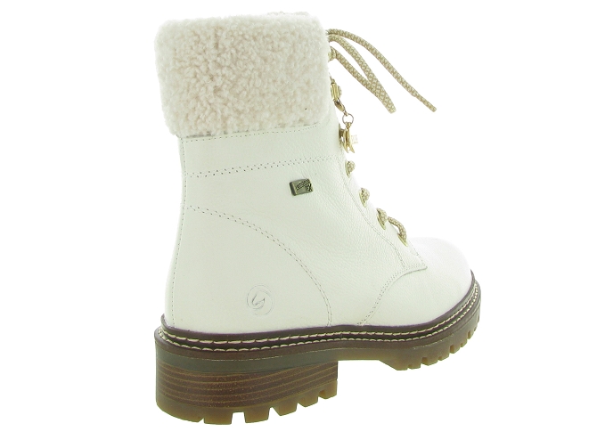 apres ski bottes fourrees - Bottine chaude - femme - Cuir - Blanc - Remonte5543501_5