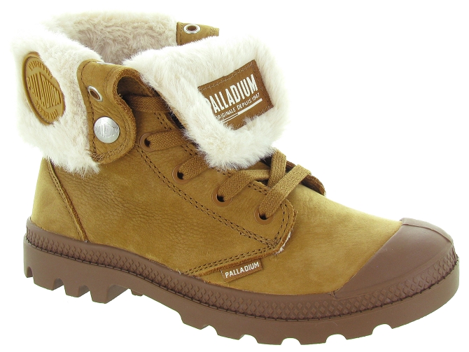 bottines et boots - Casual - femme - Nubuck - Camel - Palladium