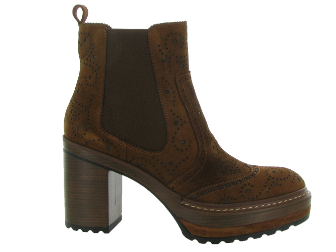 bottines et boots - Classique & Chic - femme - Nubuck - Marron - Pons quintana5547603_2