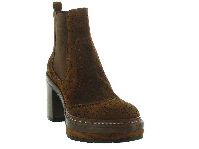 bottines et boots - Classique & Chic - femme - Nubuck - Marron - Pons quintana5547603_3