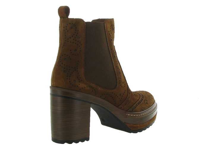 bottines et boots - Classique & Chic - femme - Nubuck - Marron - Pons quintana5547603_5