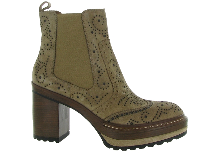 bottines et boots - Classique & Chic - femme - Nubuck - Beige - Pons quintana5547604_2