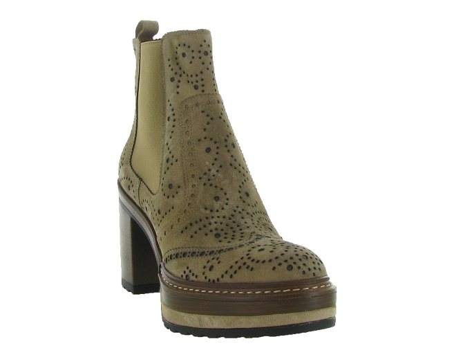 bottines et boots - Classique & Chic - femme - Nubuck - Beige - Pons quintana5547604_3