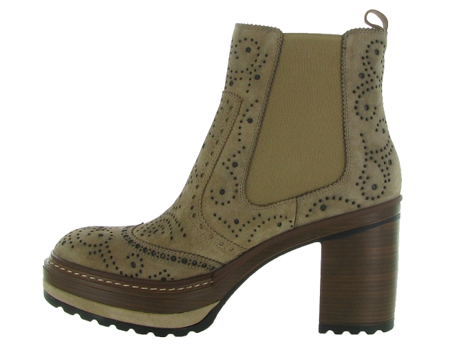 bottines et boots - Classique & Chic - femme - Nubuck - Beige - Pons quintana5547604_4