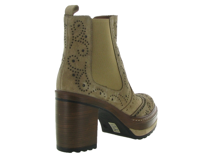 bottines et boots - Classique & Chic - femme - Nubuck - Beige - Pons quintana5547604_5