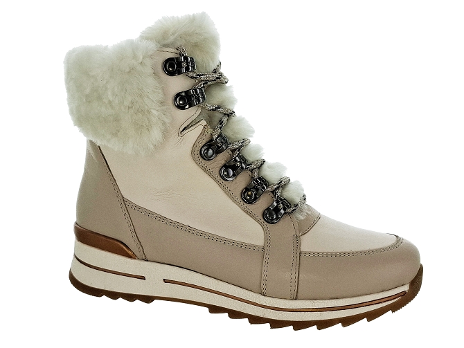 apres ski bottes fourrees - Bottine chaude - femme - Nubuck - Beige - Ara