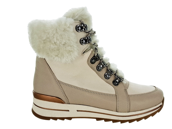 apres ski bottes fourrees - Bottine chaude - femme - Nubuck - Beige - Ara5549903_2