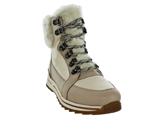 apres ski bottes fourrees - Bottine chaude - femme - Nubuck - Beige - Ara5549903_3