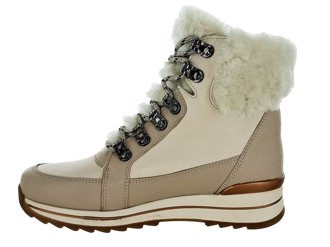 apres ski bottes fourrees - Bottine chaude - femme - Nubuck - Beige - Ara5549903_4